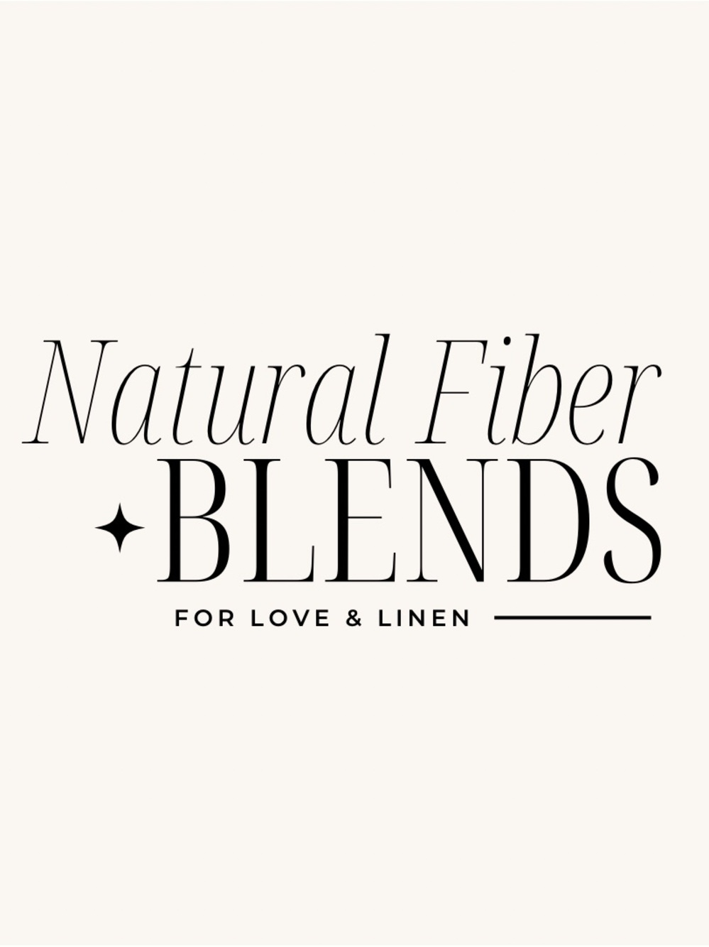 Natural fiber blends